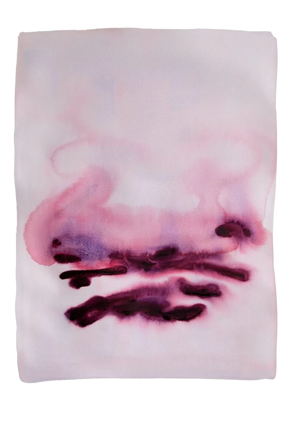 Pink dye on silk